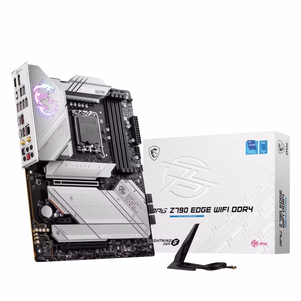 MSI MPG Z790 Edge WIFI DDR4 (LGA 1700) DDR4 ATX Motherboard - WHITE | 911-7D91-002