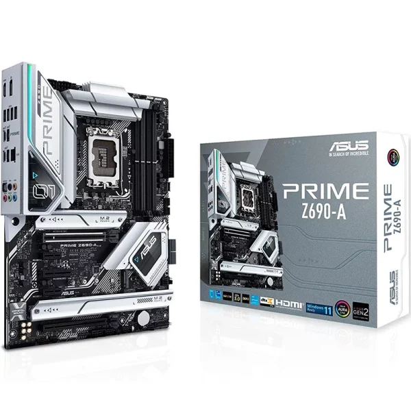 Asus PRIME Z690-A LGA 1700 DDR5 ATX Motherboard - WHITE | 90MB18L0-M0EAY0