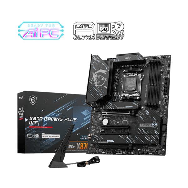 MSI X870 Gaming Plus WiFi Gaming Motherboard - BLACK | 911-7E47-011