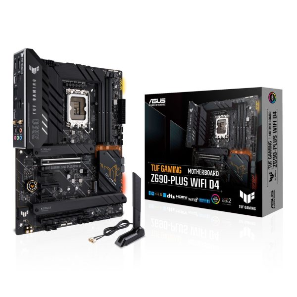 ASUS TUF GAMING Z690-PLUS WIFI DDR4 Intel LGA 1700 ATX GAMING MOTHERBOARD - BLACK | 90MB18V0-M0UAY0