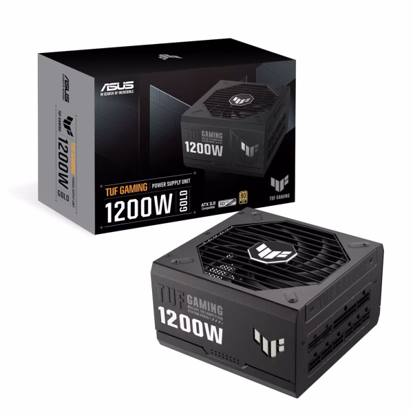 Asus TUF Gaming 1200W 80 Plus Gold Gaming Power Supply - BLACK