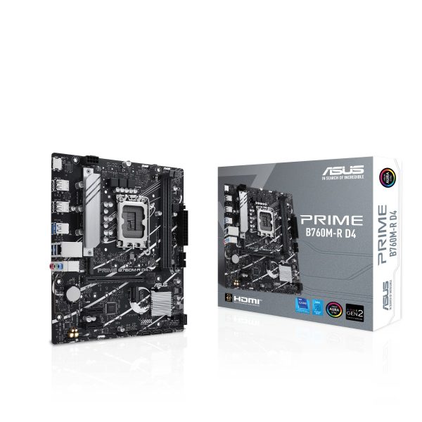 ASUS PRIME B760M-R D4 - BLACK | 90MB1HA0-M0EAY0