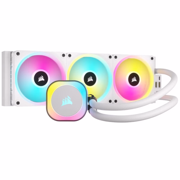 Corsair iCUE Link H150i RGB Extreme Performance Liquid CPU Cooler - 360mm - WHITE | CW-9061006-WW