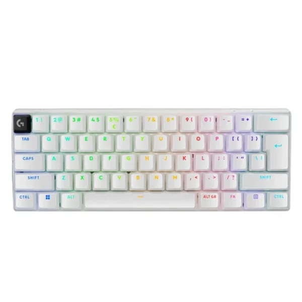Logitech PRO X 60 LIGHTSPEED Wireless Gaming Keyboard – GX Optical Tactile Switches, Dual-Shot PBT Keycaps – White