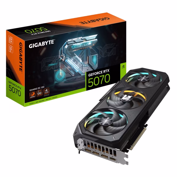 Gigabyte GeForce RTX 5070 Gaming OC 12GB GDDR7 GRAPHICS CARD - BLACK | GV-N5070GAMING OC-12GD
