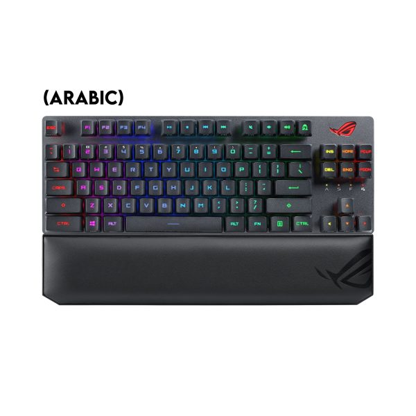 ASUS ROG Strix Scope RX TKL Wireless Deluxe Optical Mechanical Gaming Keyboard – RX Red Switch, Tri-Mode (Wired/Bluetooth/2.4GHz)