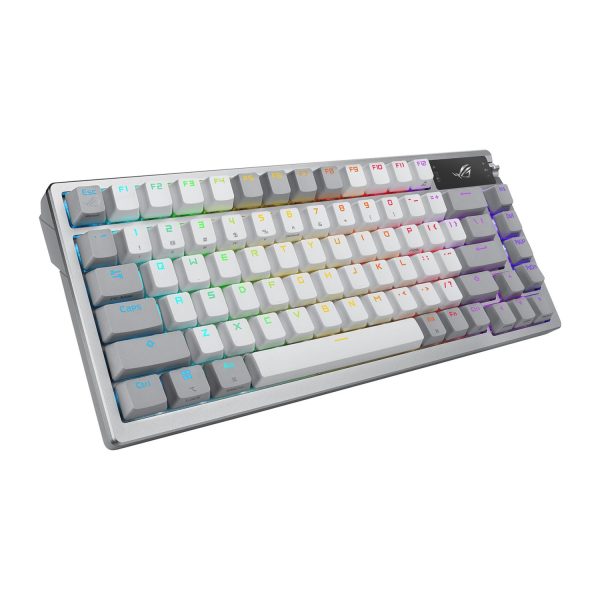Asus M701 ROG Azoth 75% RGB Wireless Mechanical Gaming Keyboard NX Snow Switch Refined Linear (Arabic) - White: