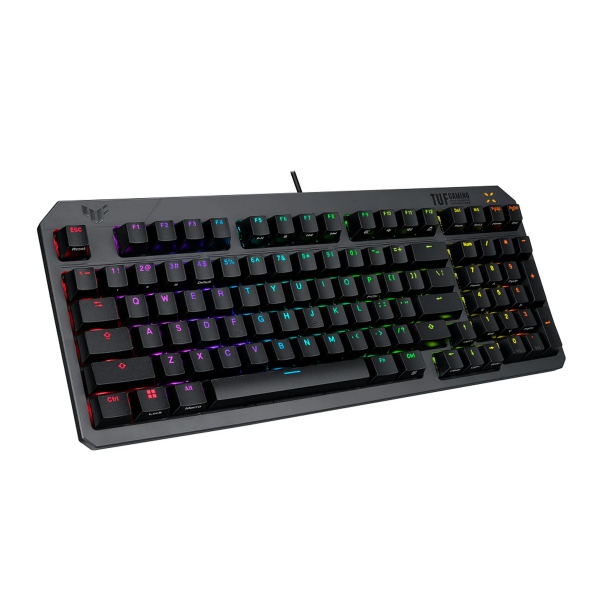 Asus TUF K3 Gen II Wired Mechanical Gaming Keyboard – Red Switch (Linear & Smooth) – Arabic Layout – Black