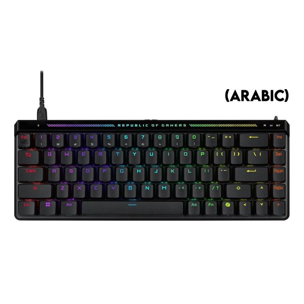 ASUS ROG Falchion Ace HFX M605 65% Wired Analog Gaming Keyboard – Magnetic Linear & Speedy Switches – Arabic Layout – Black