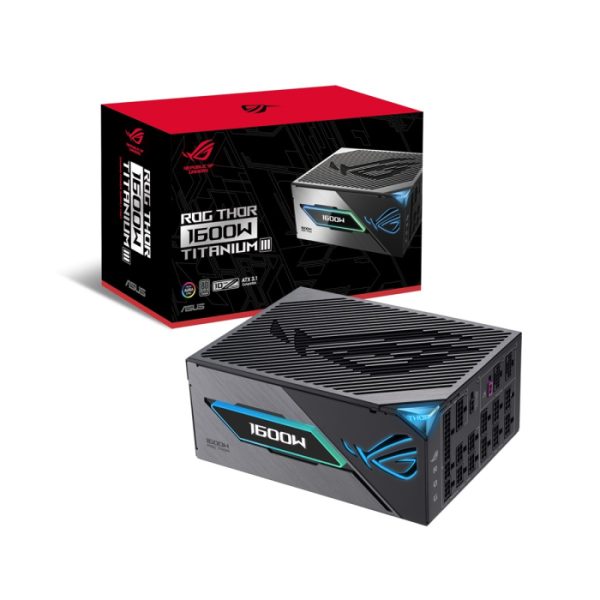 ASUS ROG THOR 1600W Titanium III Fully Modular Gaming Power Supply | 90YE00V1-B0NA00