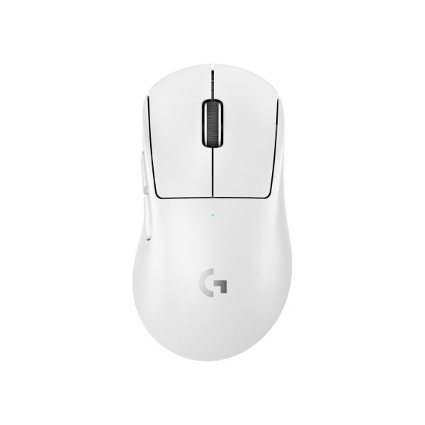 Logitech Pro X SuperLight 2 DEX Wireless/Wired Robust LIGHTSPEED Gaming Mouse (44,000 DPI HERO 2 Sensor, Up to 95 Hours Battery Life) – White