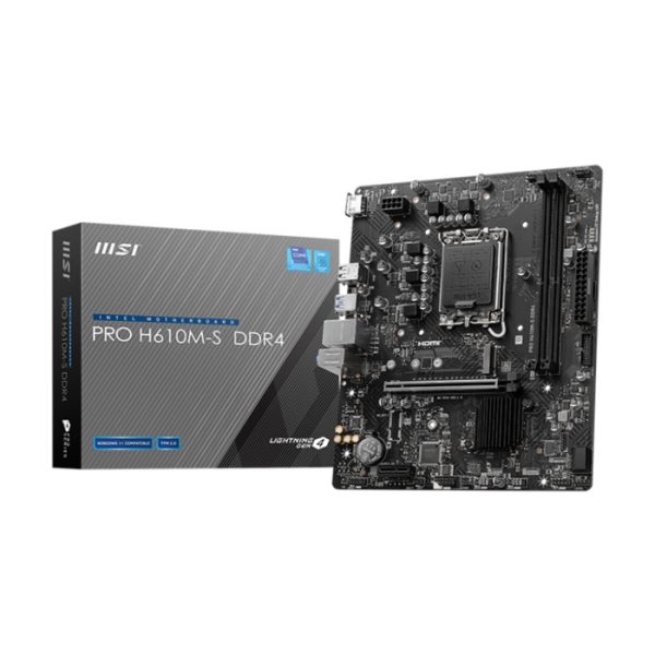 MSI PRO H610M-S DDR4 Motherboard - BLACK | 911-7E44-013