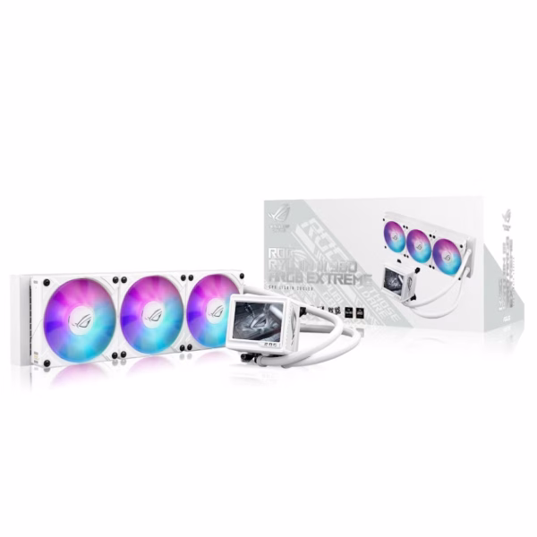 ASUS ROG Ryujin III 360 Extreme ARGB Performance All In One CPU Cooler with OLED - 360mm - WHITE | 90RC0132-M0EAY0