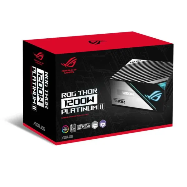 Asus Rog Thor 1200W 80PLUS PLATINUM II Gaming Power Supply - BLACK | 90YE00L0-B0NA00