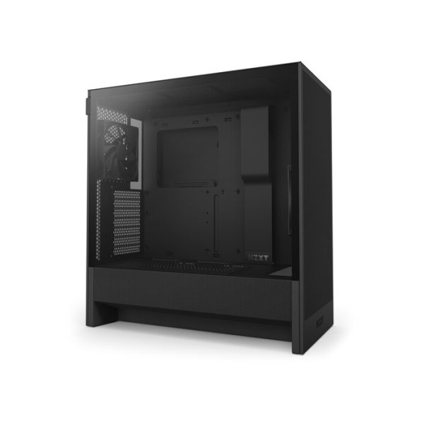 NZXT H5 Flow Compact Mid-Tower ATX Case - Black