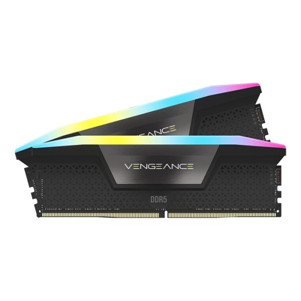 Corsair Vengeance RGB 64GB (2x32GB) DDR5 6600MHz CL32 Desktop RAM – Black