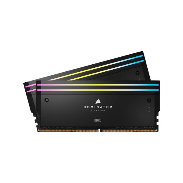 Corsair Dominator Titanium RGB DDR5 – 64GB (2x32GB) 6400MHz CL32 Desktop RAM – Black