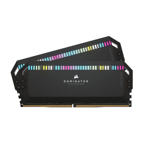 Corsair Dominator Platinum RGB 64GB (2x32GB) DDR5 6000MHz CL30 RAM – Black | High-Performance RGB Memory Kit