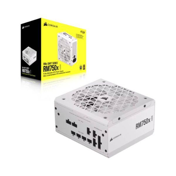Corsair RMx Shift Series RM750X 80PLUS Gold Fully Modular 750W ATX Power Supply - WHITE