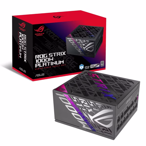 Asus ROG Strix 1000w Platinum 80 Plus Platinum Gaming Power Supply - BLACK