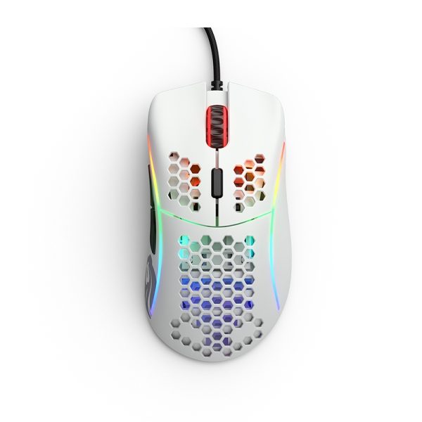Glorious Model D Minus Wired Gaming Mouse (61g) – Matte White – 12,000 DPI