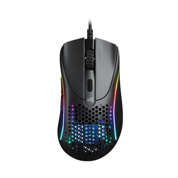 Glorious Model D2 Ultralight Ergonomic RGB Wired Gaming Mouse (58g) – Black – 26,000 DPI