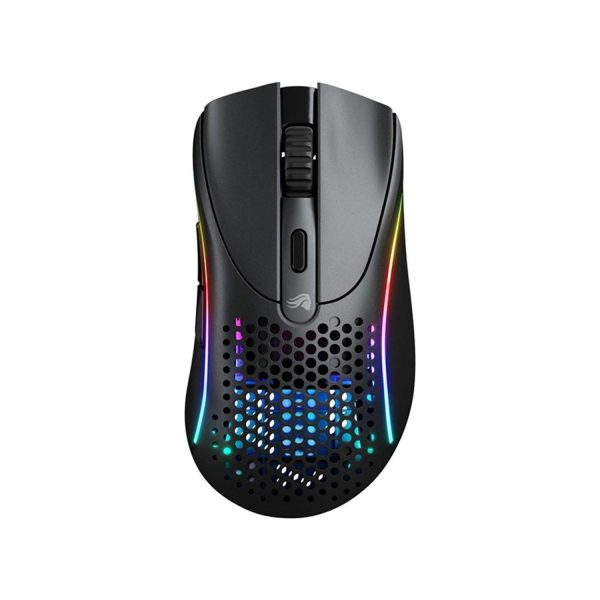 Glorious Model D 2 Wireless/Bluetooth Ultralight Ergonomic RGB Gaming Mouse (66g) – Black