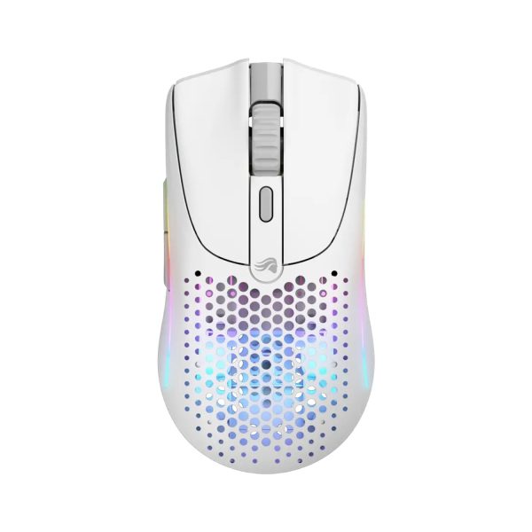 Glorious Model O2 Mini Wireless RGB Gaming Mouse (57g, 26,000 DPI) – White