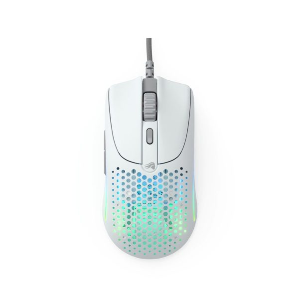 Glorious Model O2 Wired RGB Gaming Mouse (59g) – Matte White