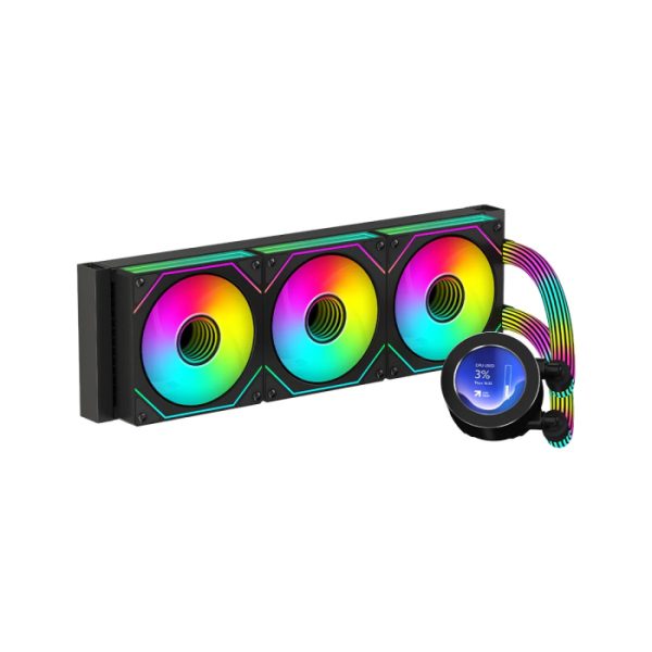 GameOn KRAKEN N360 LCD Display Liquid CPU Cooler 360mm With ARGB Tube - BLACK | GO-KRAKENN360-BLK