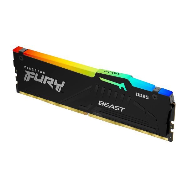 Kingston Fury Beast RGB 32GB DDR5 5600MT/s CL40 Memory - BLACK