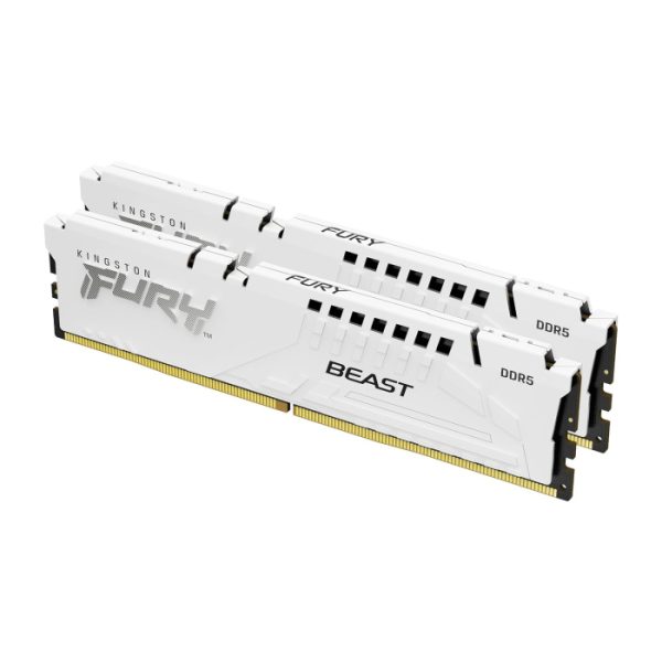 Kingston FURY Beast DDR5 32GB (2x16GB) 6000MT/s CL30 Memory Kit – White