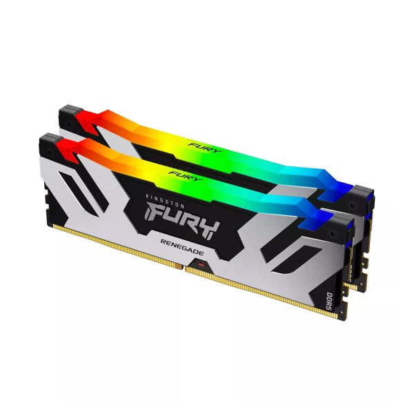 Kingston FURY Renegade RGB 96GB (2x48GB) DDR5 6000MT/s CL32 Desktop Memory Kit - WHITE