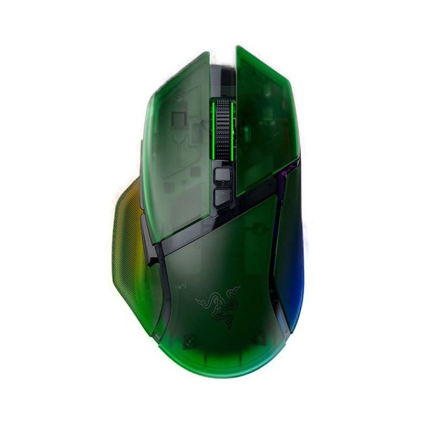Razer Basilisk V3 Pro 35K Wireless Ergonomic Gaming Mouse – Fully Customizable with Razer Chroma RGB (Green)
