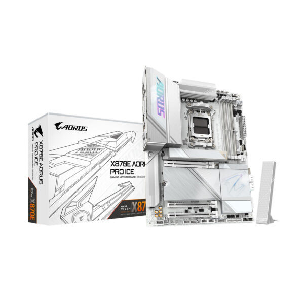 Gigabyte X870E AORUS PRO ICE ATX Motherboard - WHITE