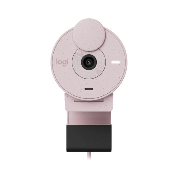 Logitech Brio 300 Webcam – Full HD 1080p Video Quality - Rose Pink