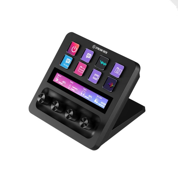 Elgato Stream Deck+ Gaming Controller, featuring customizable LCD keys for streamlined control and enhanced gameplay - BLACK