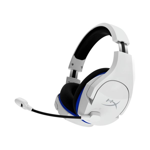 HyperX Cloud Stinger Core Wireless Gaming Headset with Noise-Cancelling Mic for PC, PS5 & PS4 – White.
