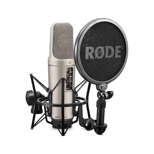 Rode NT2-A Multi-Pattern Studio Condenser Microphone with Shock Mount, Detachable Pop Filter, and Included XLR Cable