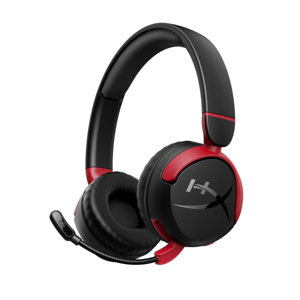 HyperX Cloud Mini Wireless/Bluetooth/Wired Gaming Headset with up to 25 hours battery life, immersive audio, and 85dB volume limit for younger gamers on PC, Chromebook, PlayStation, Xbox, and mobile devices.