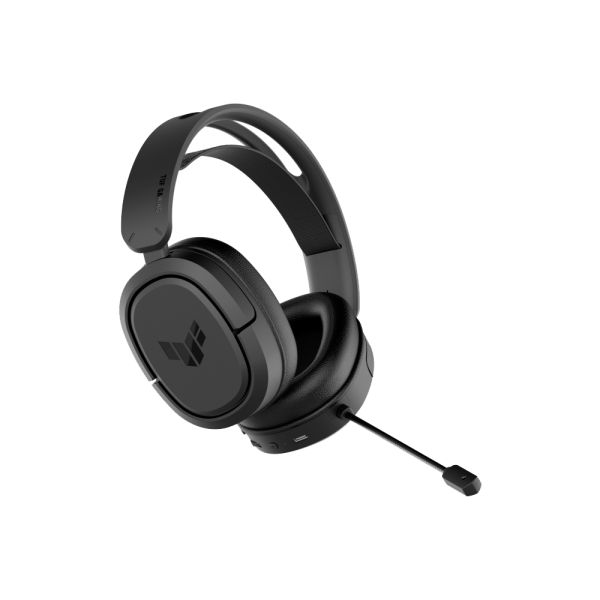 Asus TUF Gaming H1 Wireless Gaming Headset with 2.4GHz USB-C Dongle, delivering superb audio quality for PC, Mac, PlayStation, and Nintendo Switch.