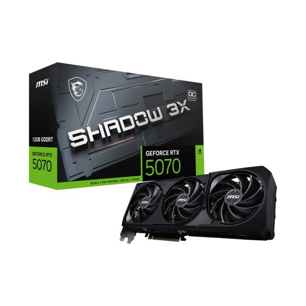 MSI GeForce RTX 5070 Shadow 3X OC Edition 12GB GDDR7 Graphics Card | 912-V532-008
