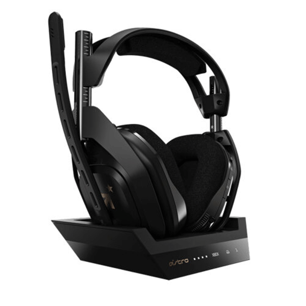 Astro Gaming A50 Wireless Gaming Headset with Base Station, Built-in MixAmp, and Dolby Audio for PC & Xbox.