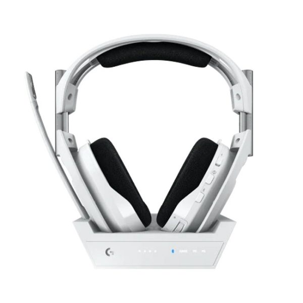 Astro A50 X LIGHTSPEED Wireless/Bluetooth Gaming Headset with Base Station, PlaySync, and PRO-G Graphene Drivers for PC, PS5, and Xbox - White