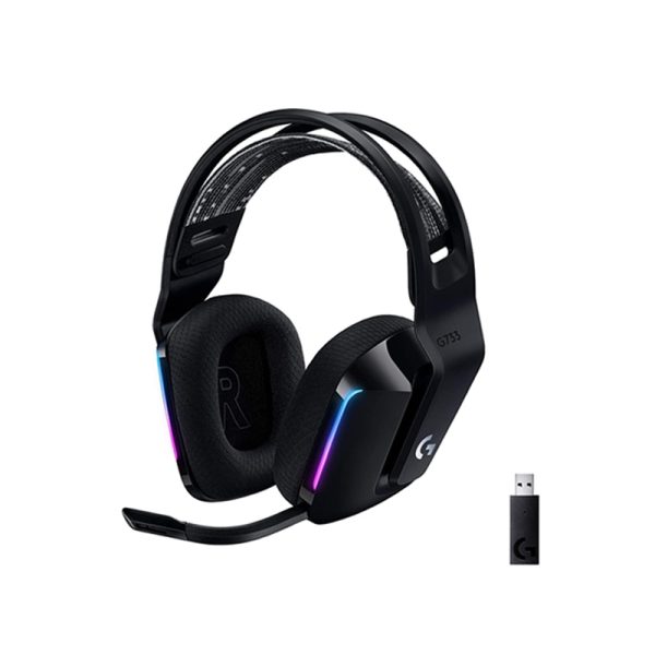 Logitech G733 Lightspeed Wireless RGB Gaming Headset for PC & PS4 – Black.