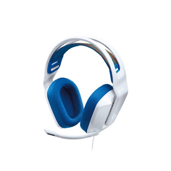 Logitech G335 Wired Gaming Headset – White for PC, Xbox, PlayStation, Switch & Mobile Devices.