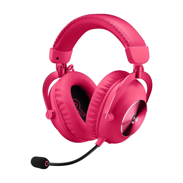 Logitech G Pro X 2 Lightspeed Gaming Headset – Wireless, Bluetooth, USB & 3.5mm for PC, PS5 & Switch – Pink.