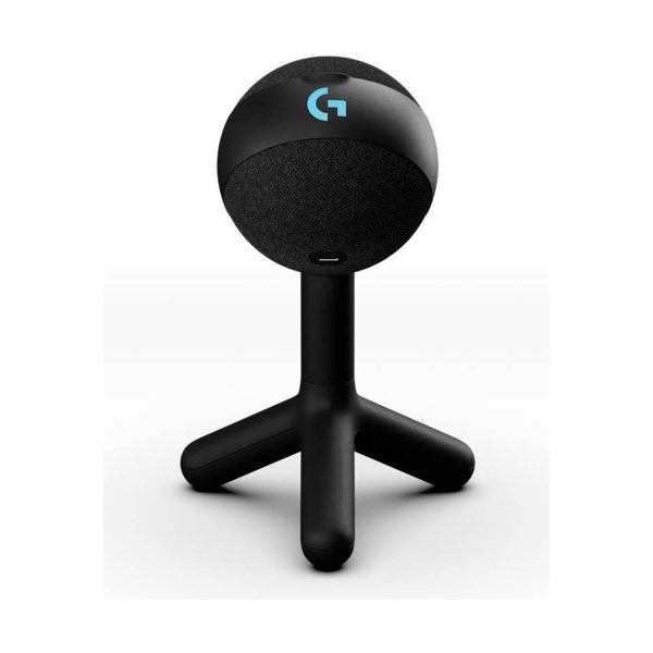 Logitech Yeti ORB Condenser RGB Gaming Microphone with LightSync, Removable Desktop Stand, and USB-C to USB-A – Black