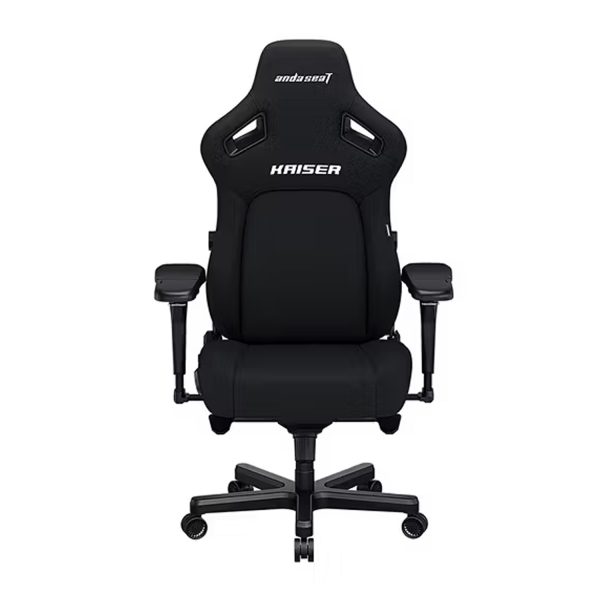 Anda Seat Kaiser-4 Large Gaming Chair with EverSoft Linen Fabric, High-Density Cold-Cure Foam, and 5D Adjustable Armrests – Carbon Black