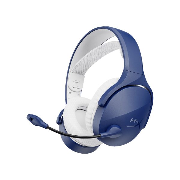 HyperX Cloud Jet Dual Wireless/Bluetooth Gaming Headset with Swivel-to-Mute Boom Mic and Up to 25 Hours Playtime for PC, Mac, PS5, PS4 & Mobile – Blue.